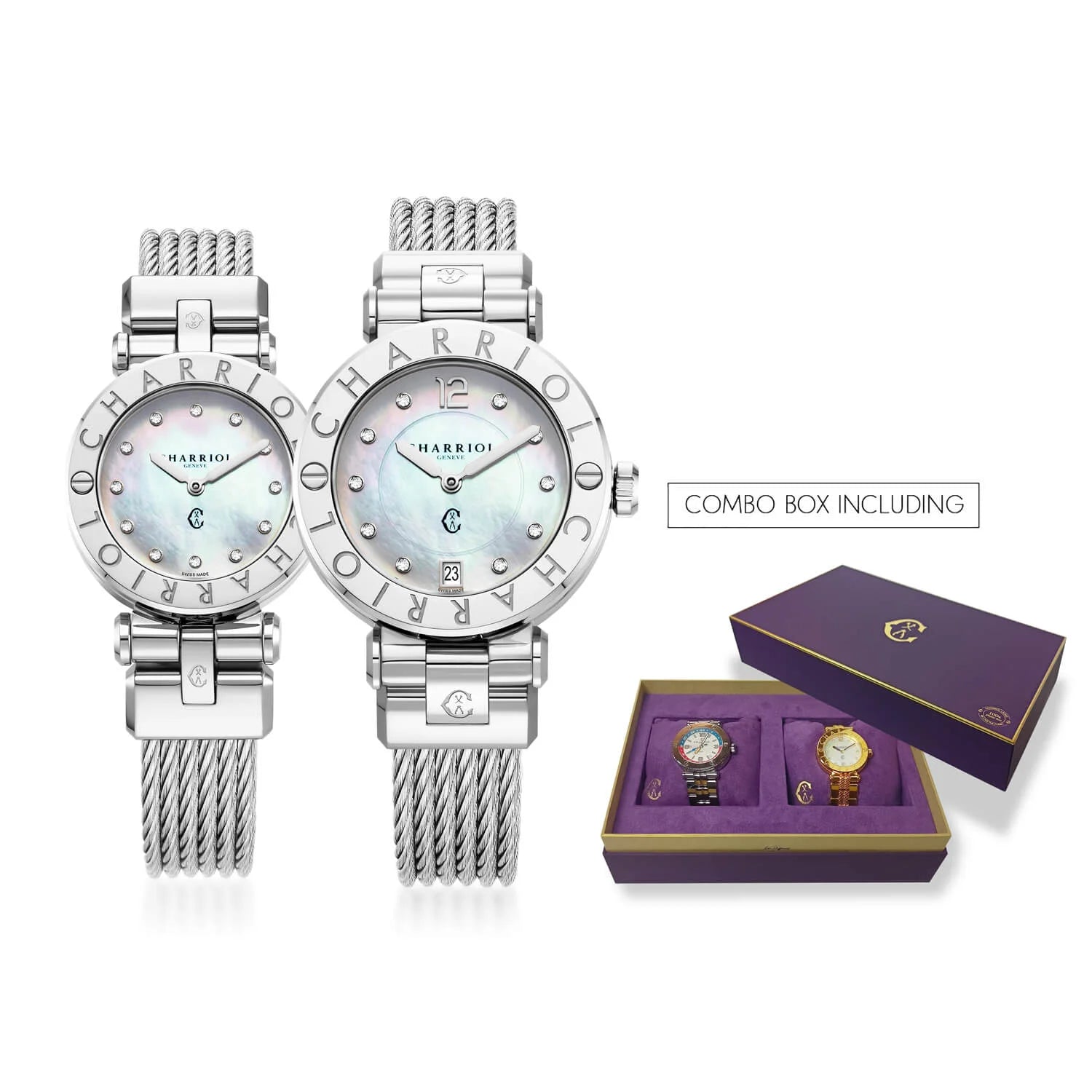 Combo set Lyra & Elena - ©2025 Philippe Charriol International Ltd. -