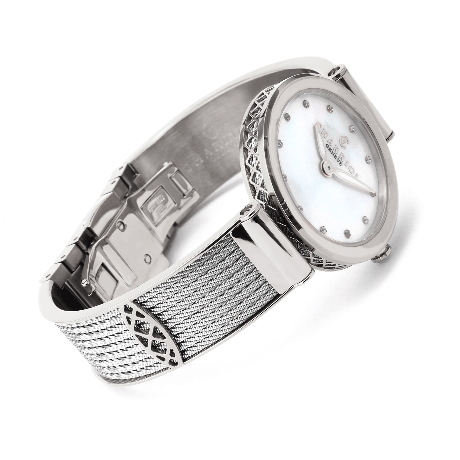 FOREVER، 32 مم، عيار كوارتز، عيار كوارتز، سوار من الفولاذ، سوار من الفولاذ، سوار من الفولاذ - © 2024 Charriol - ساعة