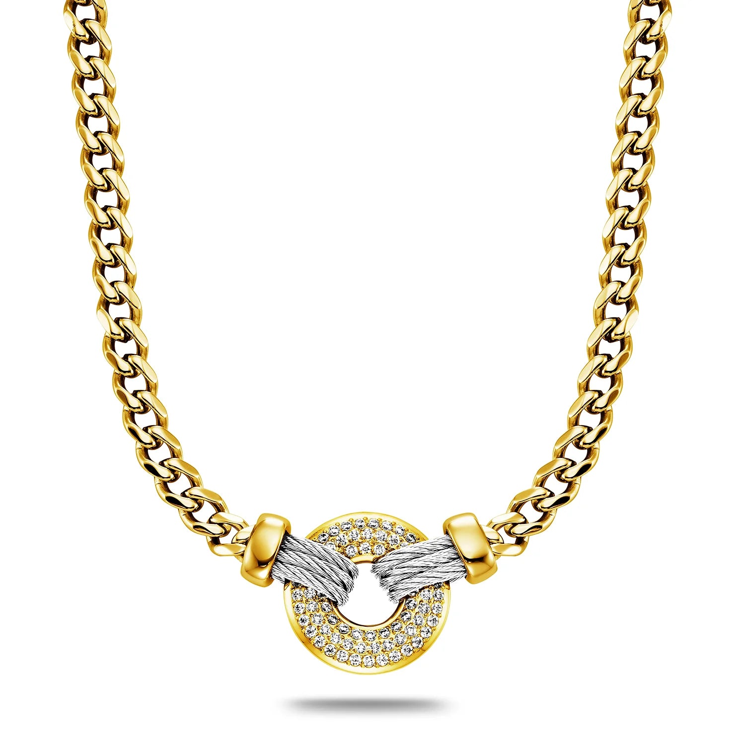 Steel_73 قلادة زركونيا