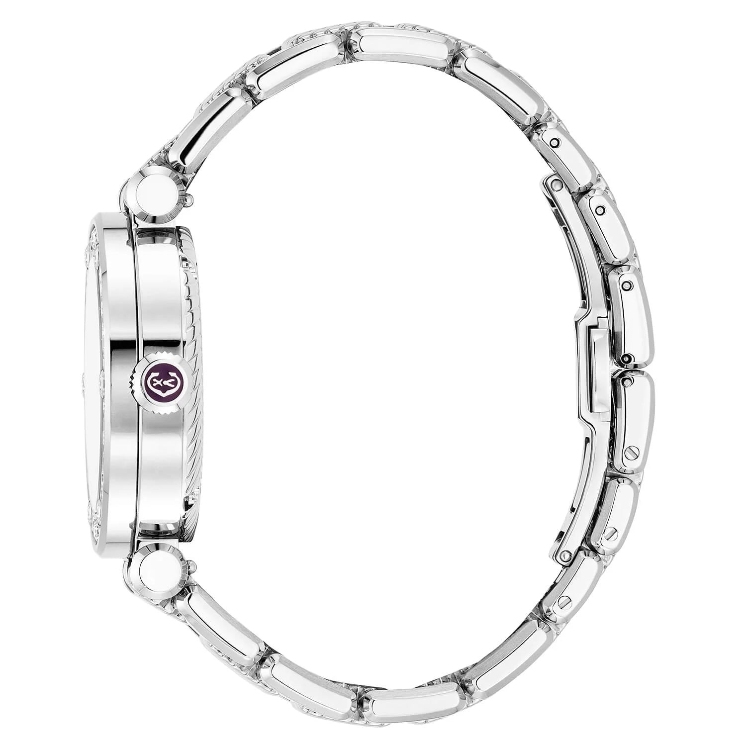 NAVIGATOR CRUISE، 36 ملم، CHARRIOL عيار أوتوماتيكي، عيار 36 ملم، سكيتون أوتوماتيكي، كريستال مع 12 حجر كريم، مينا داخل حلقة دائرية داخلية، فولاذ مع 30 حجر كريم و6 أحجار كريم، سوار معدني قابل للتبديل - © 2024 Charriol - ساعة