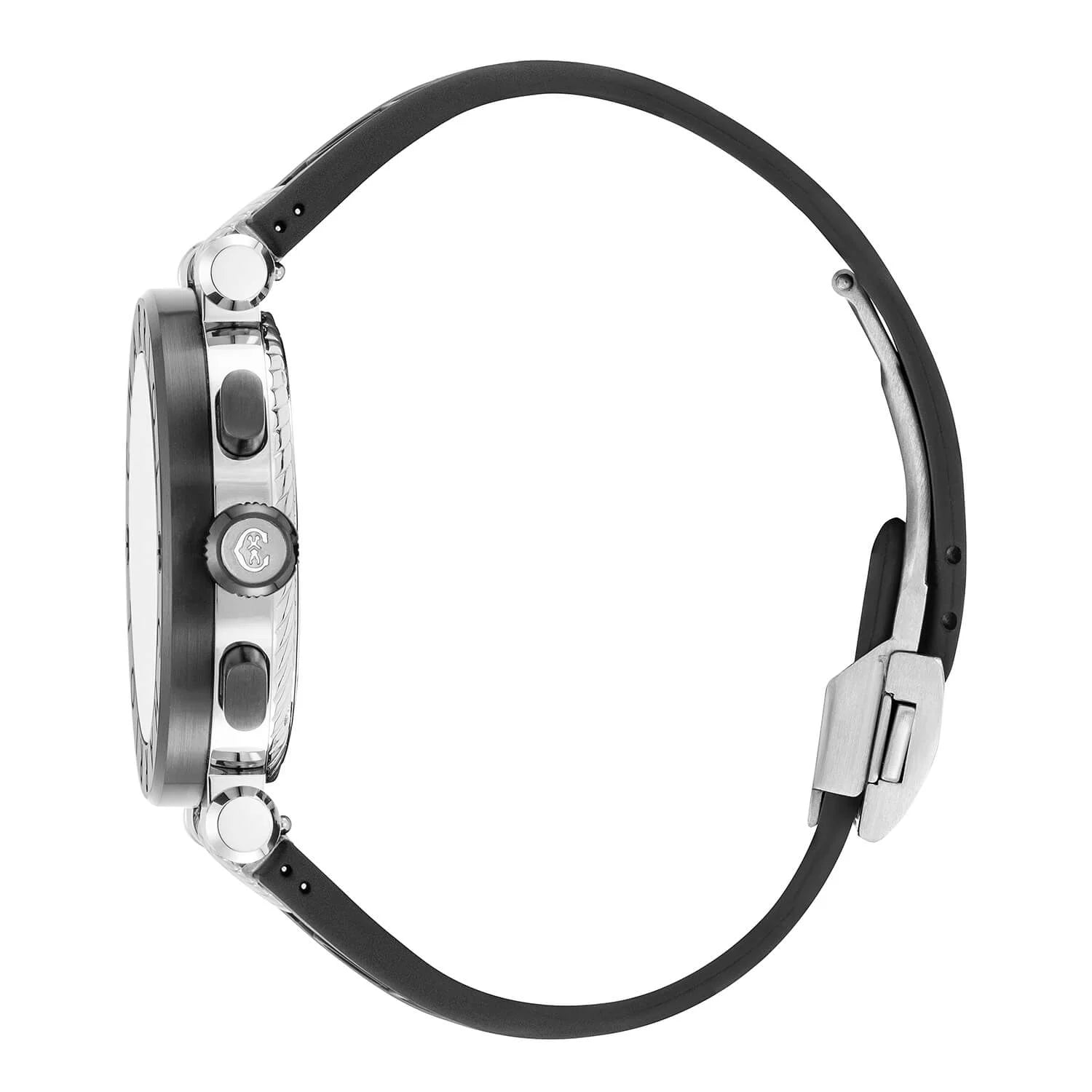 NAVIGATOR CRUISE، 41 مم، عيار كوارتز كرونوغرافي كوارتزي، مينا أسود مع كروس حمراء، حزام من الفولاذ الأسود الفولاذي PVD "CHARRIOL CHARRIOL "، سوار من المطاط الأسود قابل للتبديل بين الأشرطة - © 2024 Charriol - ساعة