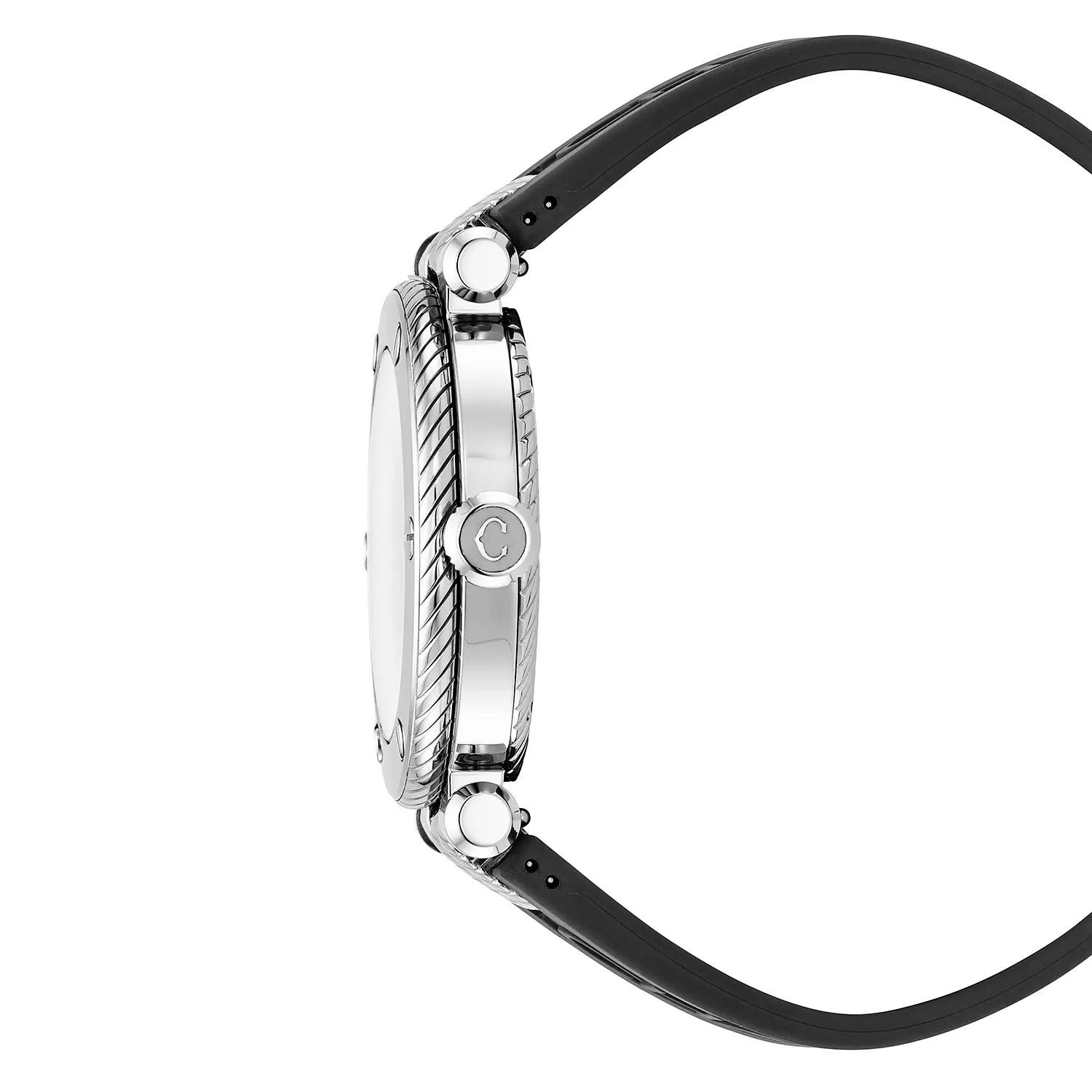 NAVIGATOR ساعة SURF GMT، 41 مم، عيار أوتوماتيكي، مينا أبيض، حافة ذات 6 مسامير، سوار مطاطي أسود قابل للتبديل - Charriol جنيف - ساعة يد