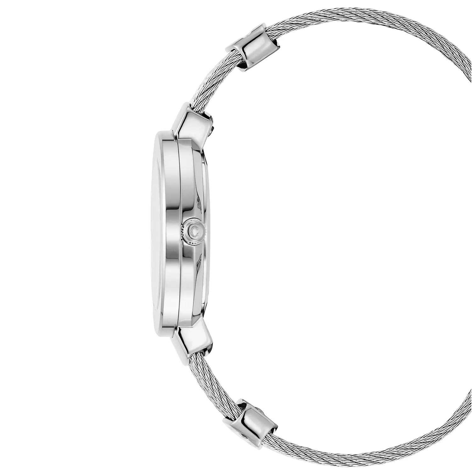 ST TROPEZعيار 30 مم، عيار كوارتز، مينا من اللؤلؤ، "CHARRIOL CHARRIOL " سوار من الفولاذ - Charriol جنيف - ساعة يد - جنيف