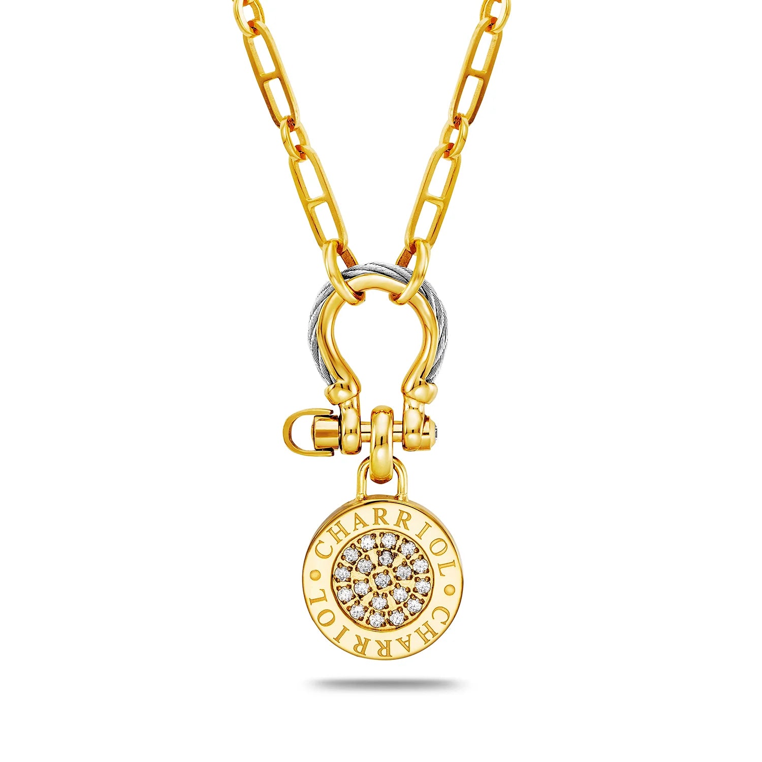 فولاذ_ذهب_أصفر مع 19 زركونيا_45 سم