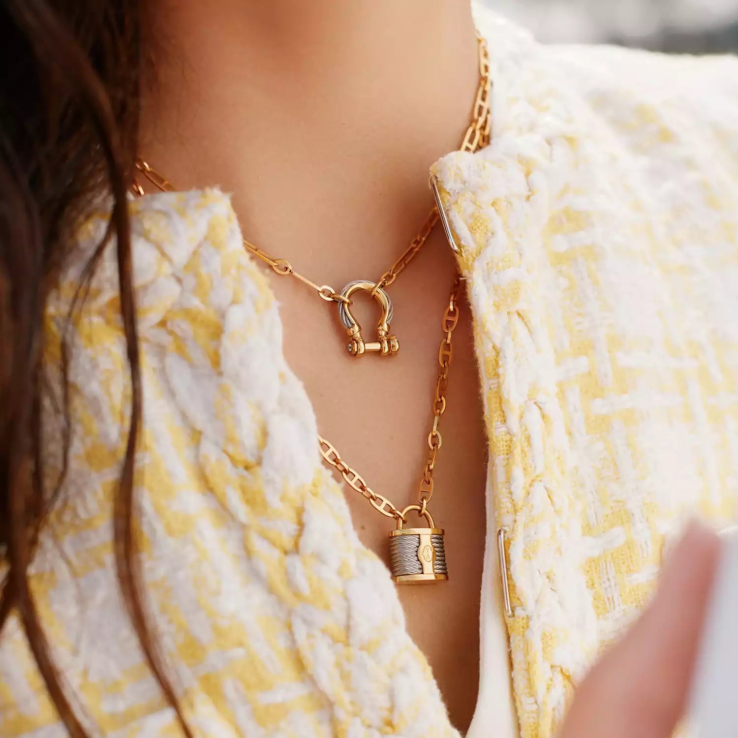 ذهب أصفر_ذهب_فولاذ_40 سم إلى 45 سم