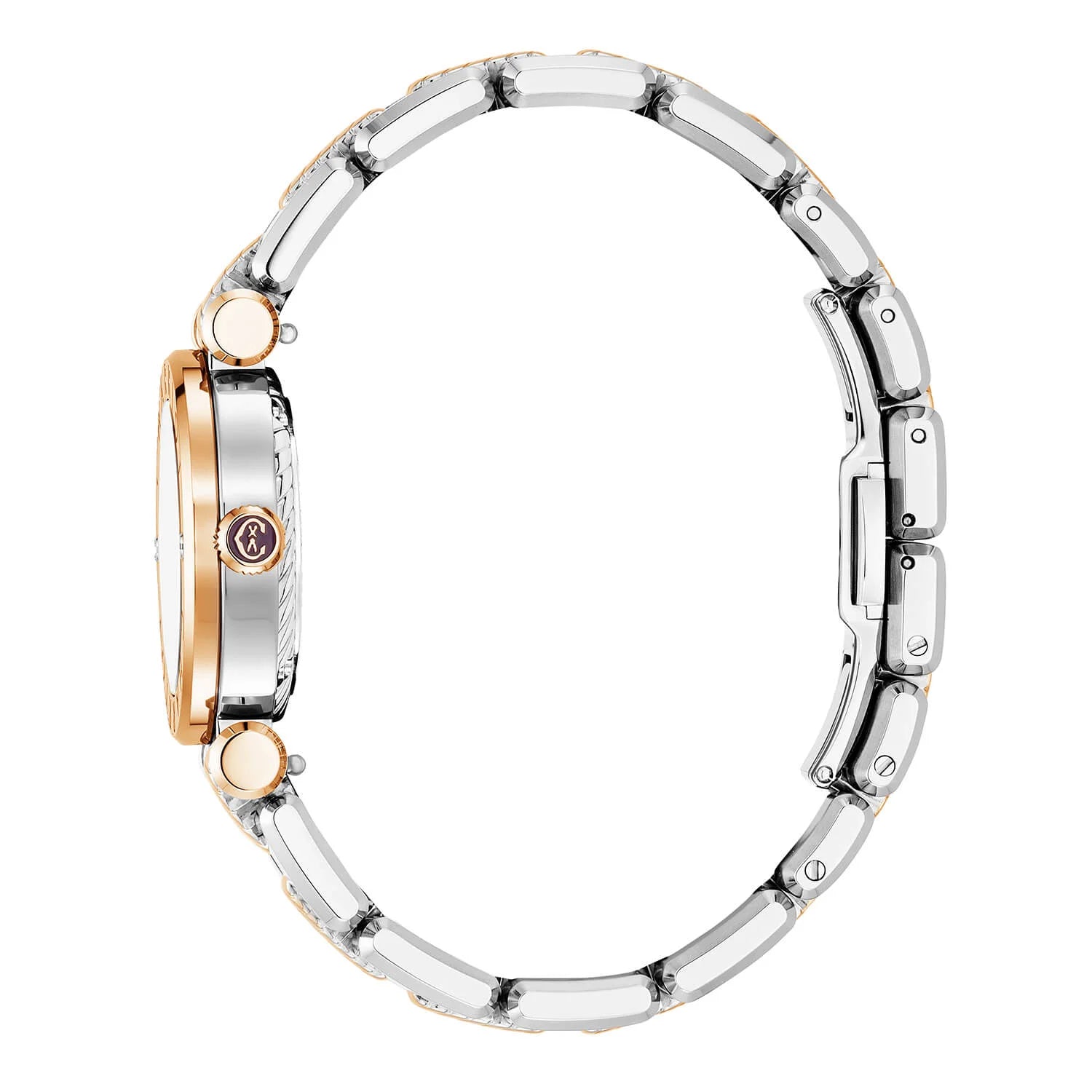 NAVIGATOR CRUISEعيار 28 مم، عيار كوارتز عيار 28 مم، مينا فضة بيضاء من الذهب الوردي المطلي بالذهب الوردي مع مينا فضة ذهبية ذهبية ورديّة "CHARRIOL CHARRIOL " مع 2 سوار من الذهب الوردي المطلي بالذهب الوردي مع سوار معدني ثنائي اللون قابل للتبديل - © 2024 Charriol - ساعة