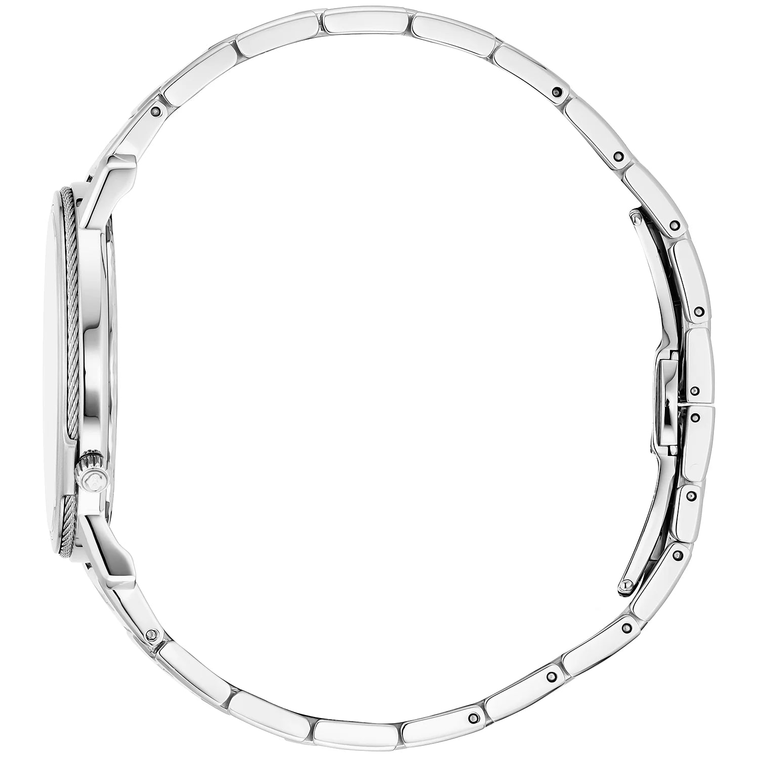 CELTIC LEGACY، 40 مم، عيار كوارتز، مينا أبيض، حزام فولاذي، سوار فولاذي - Charriol جنيف - ساعة يد