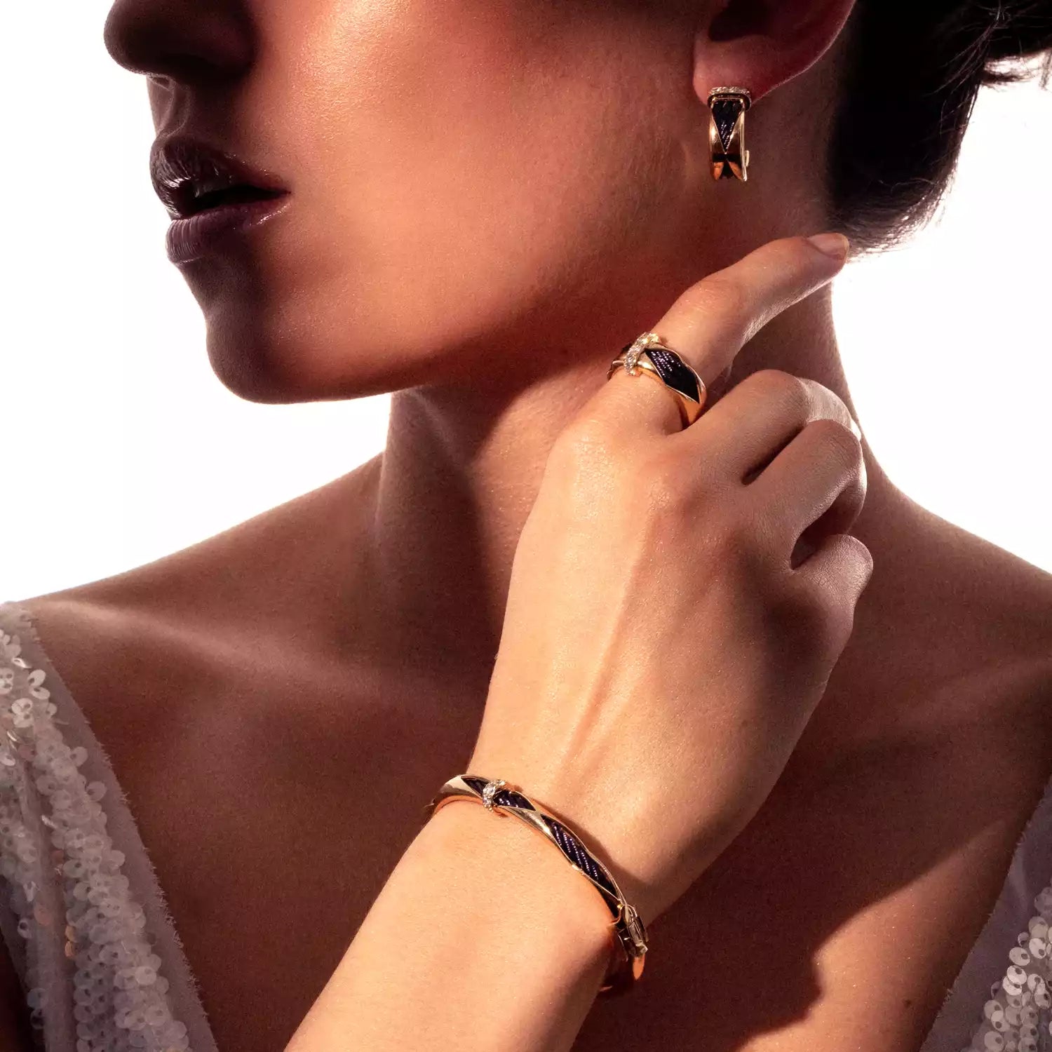 Celtic دريم Bangle 18 قيراط - Charriol جنيف - أساور و Bangles