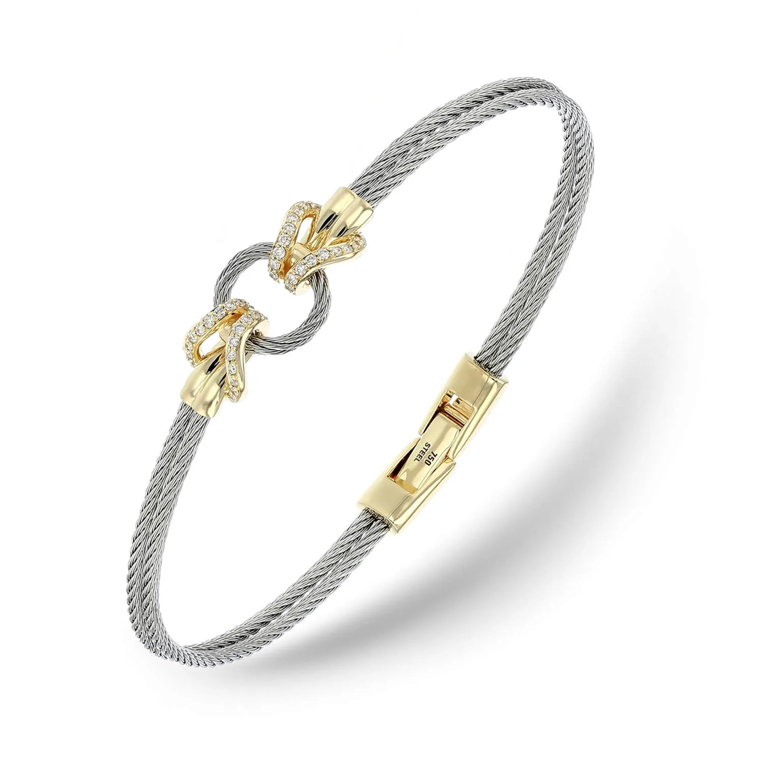 Steel_Gold 18KT with 32 Diamonds 0.16ct