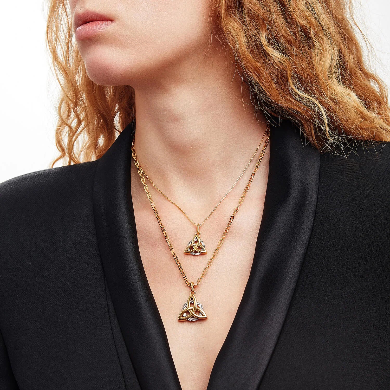 فولاذ_ذهب_أصفر_ذهبي_50 سم سلسلة مارينر