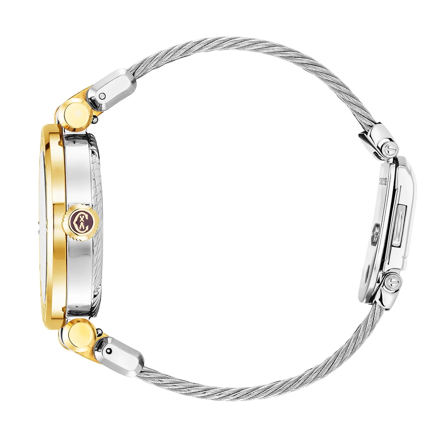 NAVIGATOR CRUISE، 36 مم، عيار كوارتز عيار 36 ملم، عيار كوارتز، مينا من اللؤلؤ مع 10 أحجار كريمة مع 10 أحجار كريمة "CHARRIOL CHARRIOL " سوار قابل للتبديل - Charriol جنيف - ساعة يد