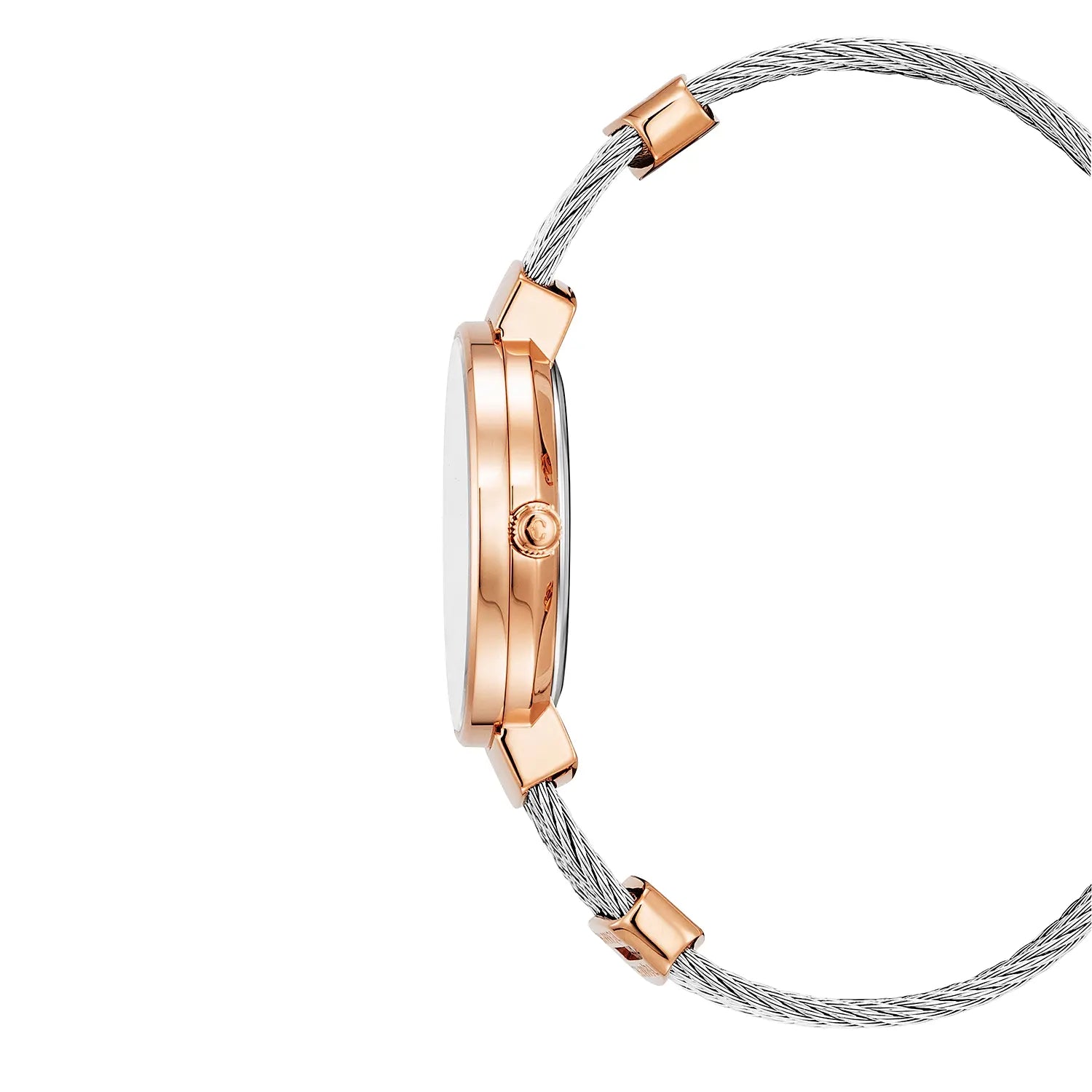 ST TROPEZ، 30 مم، عيار كوارتز، عيار كوارتز، سوار من اللؤلؤ مع 10 أحجار كريمة من اللؤلؤ، سوار من اللؤلؤ، سوار من الفولاذ - Charriol جنيف - ساعة