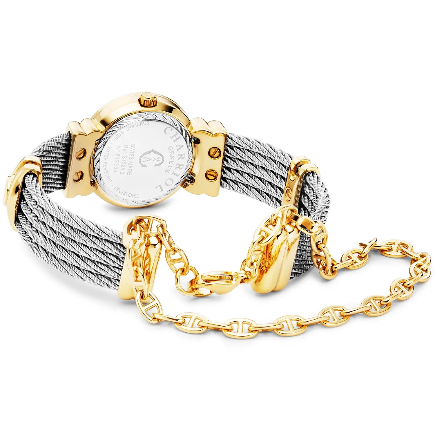 St Tropez ساعة Icon Watch Icon Gold Yellow Gold PVD and Steel - Charriol Geneve - ساعة يد - Icon Watch