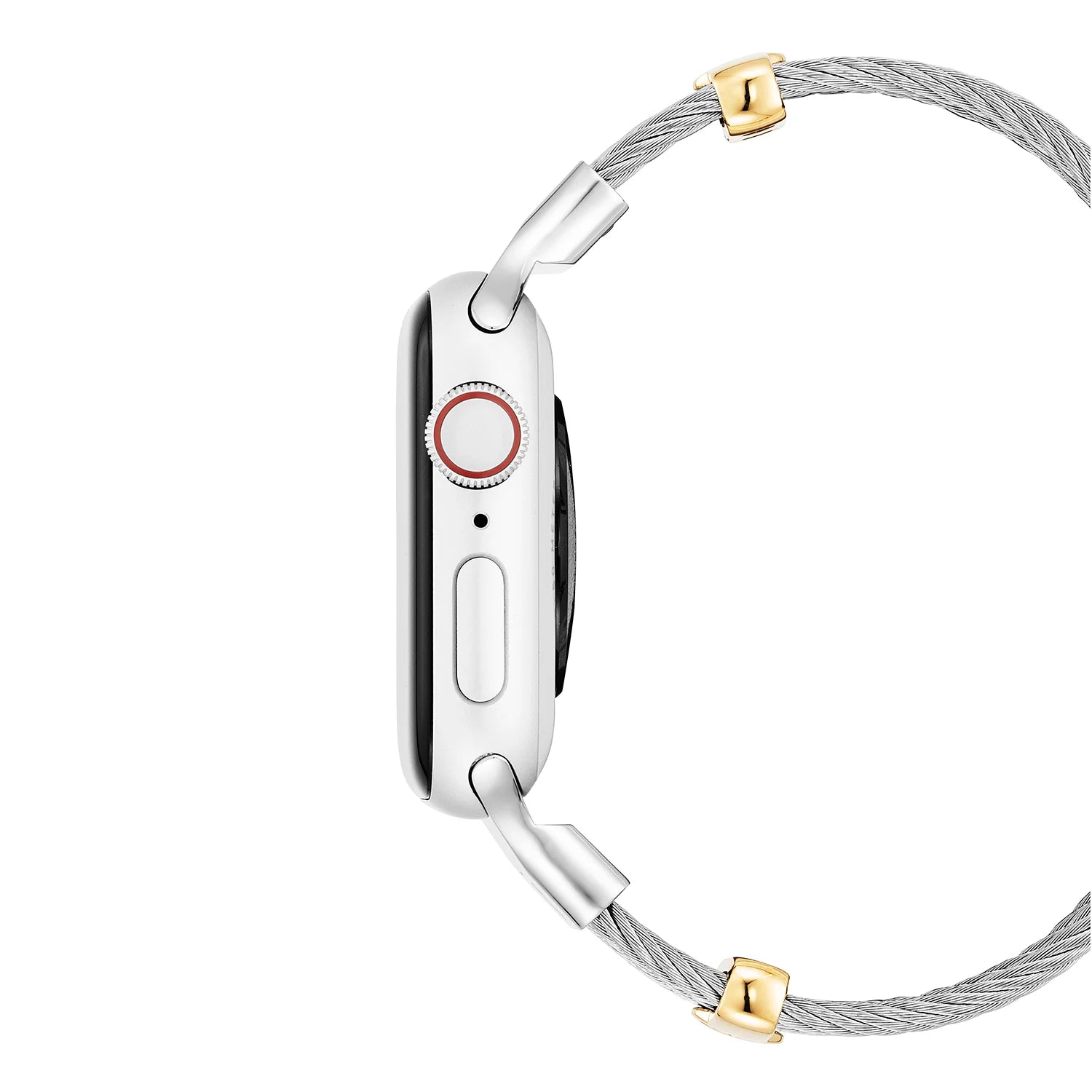 معصم من الفولاذ بالذهب الأصفر ديكور_معصم 16 سم